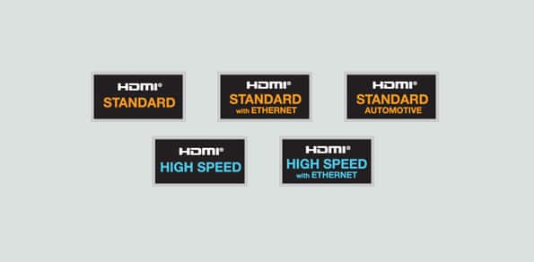 جدول استاندارد های کابل های hdmi