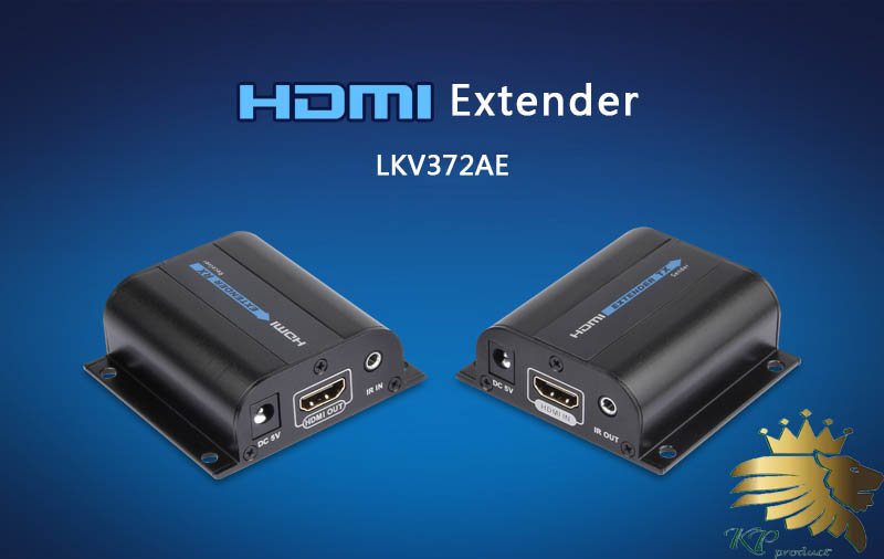 افزایش طول HDMI بر روی تک کابل شبکه تا 50 متر برند lenkeng مدل LKV372A