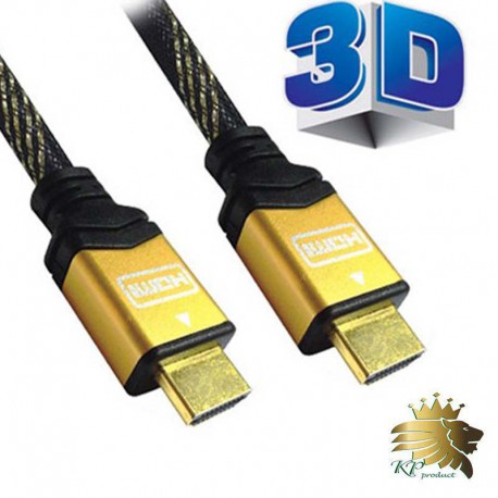 کابل HDMI فرانت 3D با سرپوش طلایی 5 متری