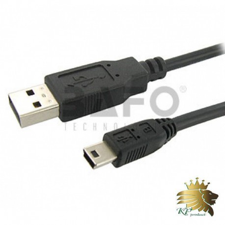 کابل USB به مینی USB نیم متری بافو