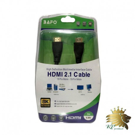 کابل HDMI سه متری بافو ورژن 2.1 8K