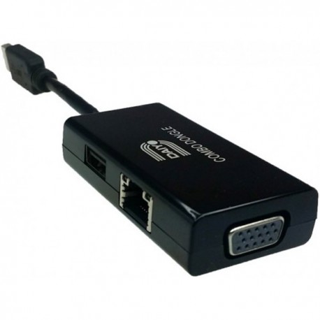 تبدیل کمبو 3 به 1 USB3.0 به VGA|LAN|HUB دایو