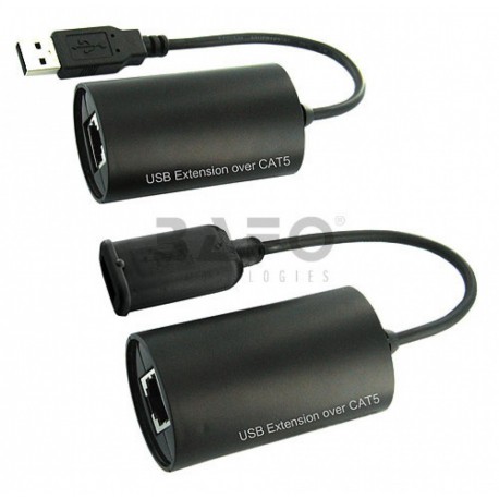 کابل افزایش طول USB تحت بستر LAN تا 40 متر