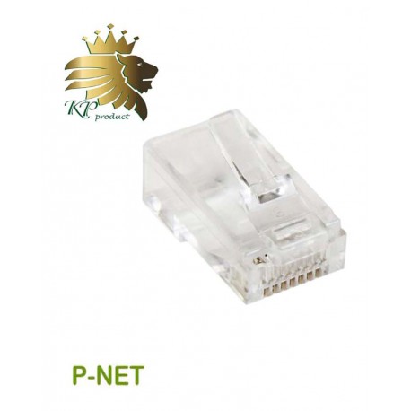 سوکت کابل شبکه RJ45 Cat.6 UTP Pnet