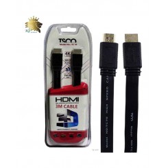 کابل HDMI تسکو فلت 3 متری 4K مدل TC72