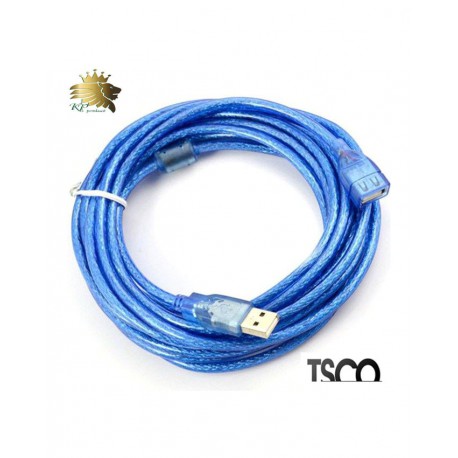 کابل USB افزایش طول شیلدار 5 متری TSCO مدل TC06